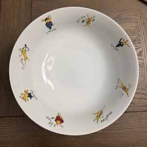 Pottery Barn Santa’s Reindeer Footed Serving Bowl